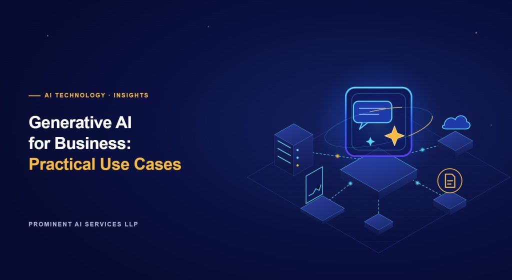 Illustration for the article: Generative AI for Business: Practical Use Cases
