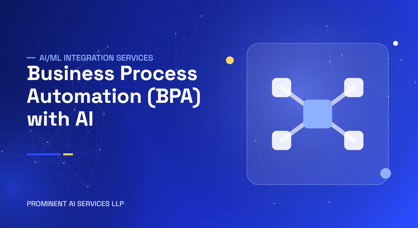 Business Process Automation (BPA) with AI services by Prominent AI Services LLP