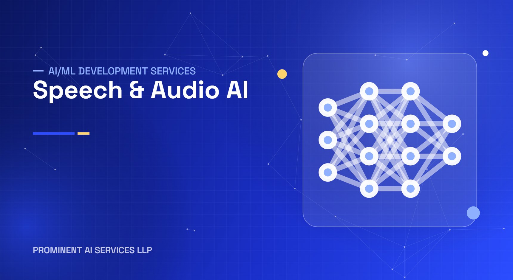 Speech & Audio AI services by Prominent AI Services LLP