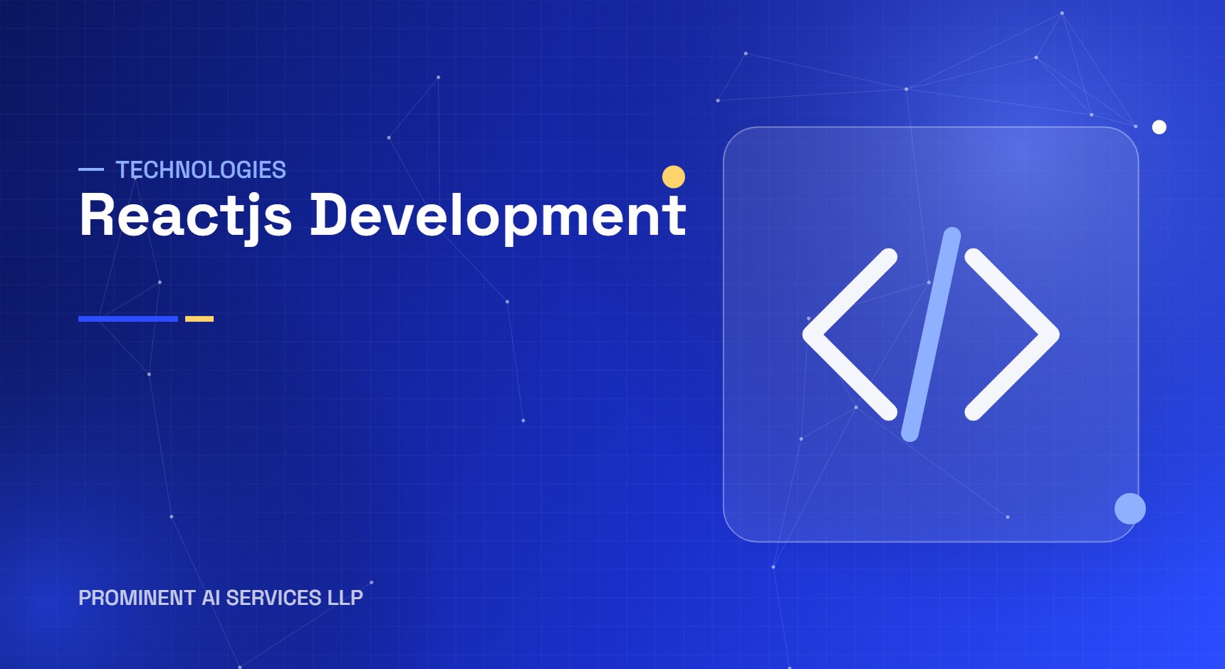 Reactjs development services by Prominent AI Services LLP